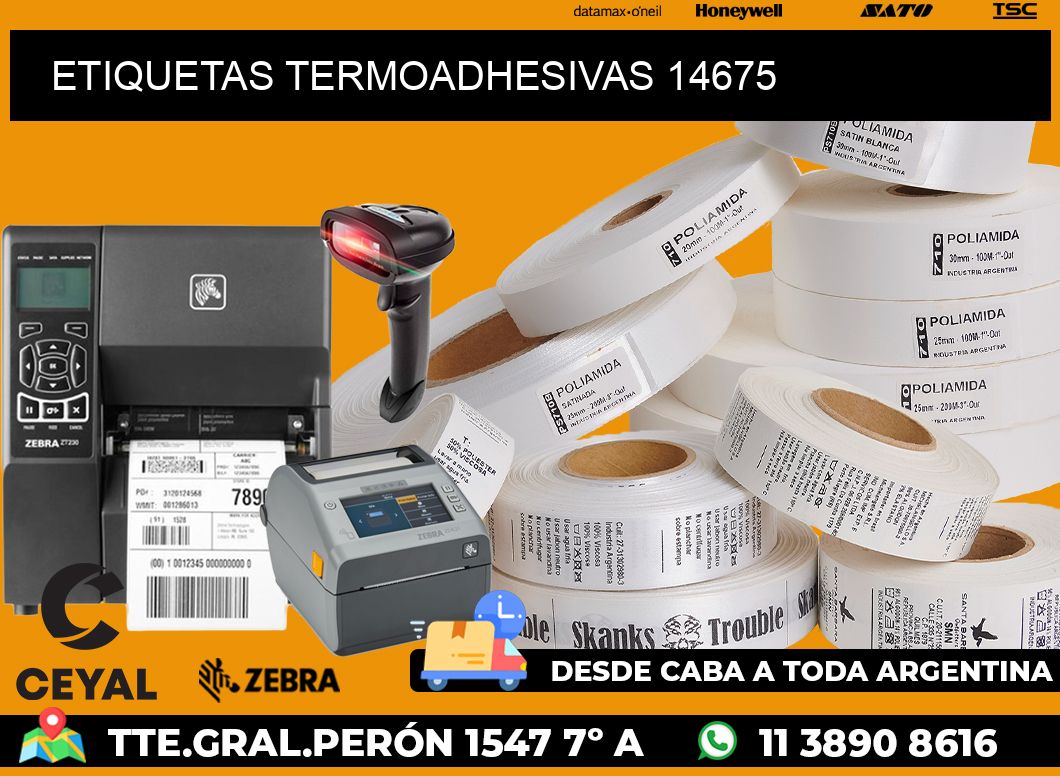 ETIQUETAS TERMOADHESIVAS 14675