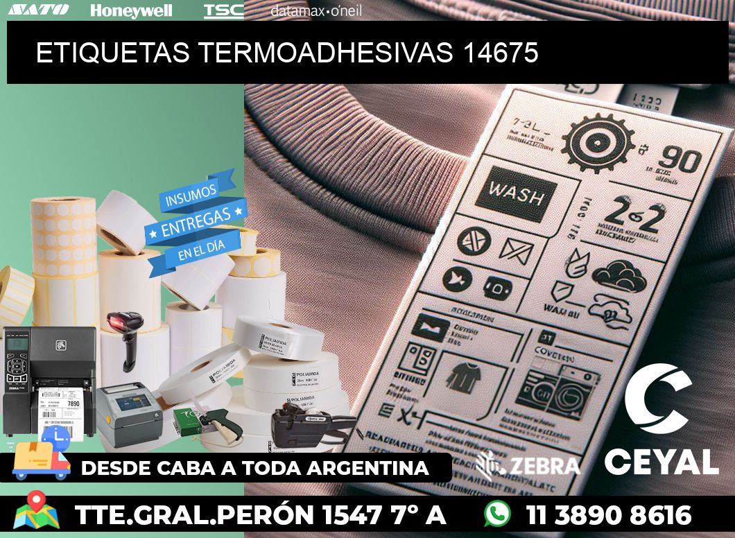 ETIQUETAS TERMOADHESIVAS 14675