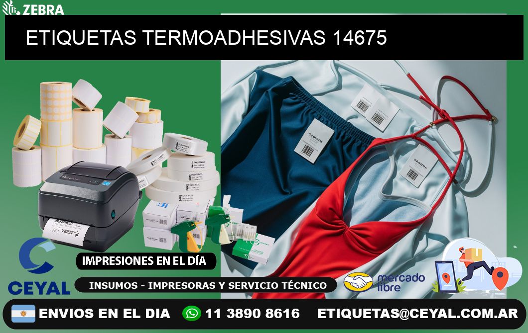 ETIQUETAS TERMOADHESIVAS 14675
