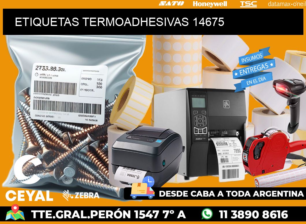 ETIQUETAS TERMOADHESIVAS 14675