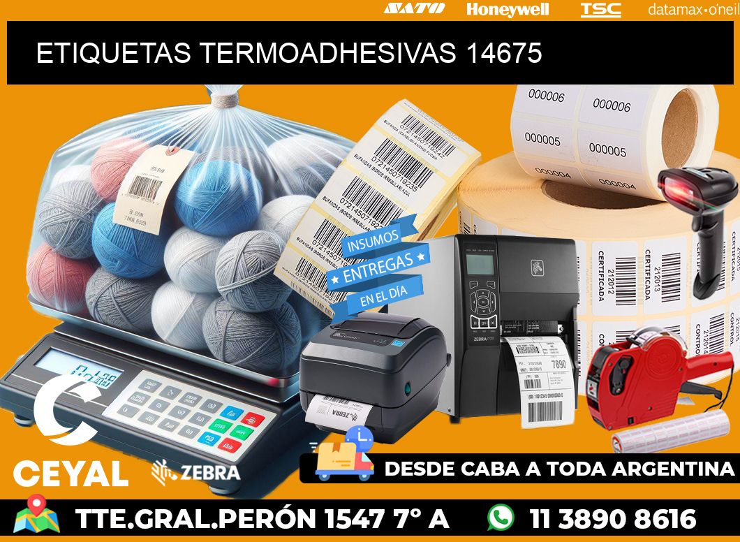 ETIQUETAS TERMOADHESIVAS 14675