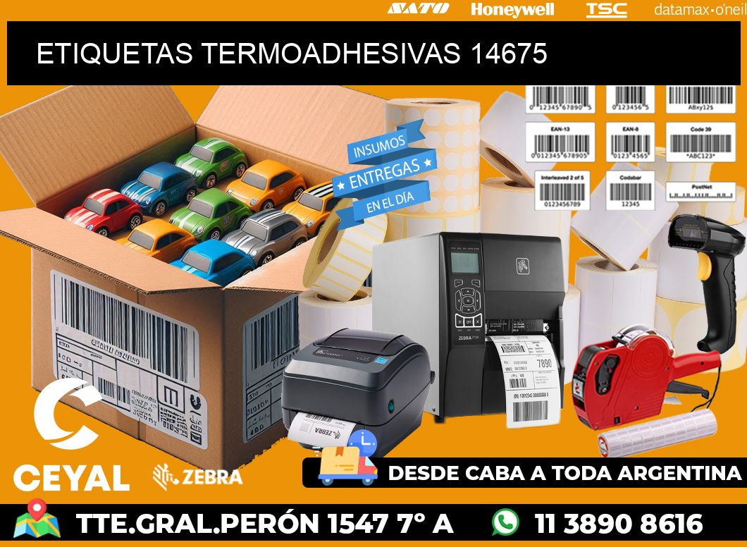 ETIQUETAS TERMOADHESIVAS 14675