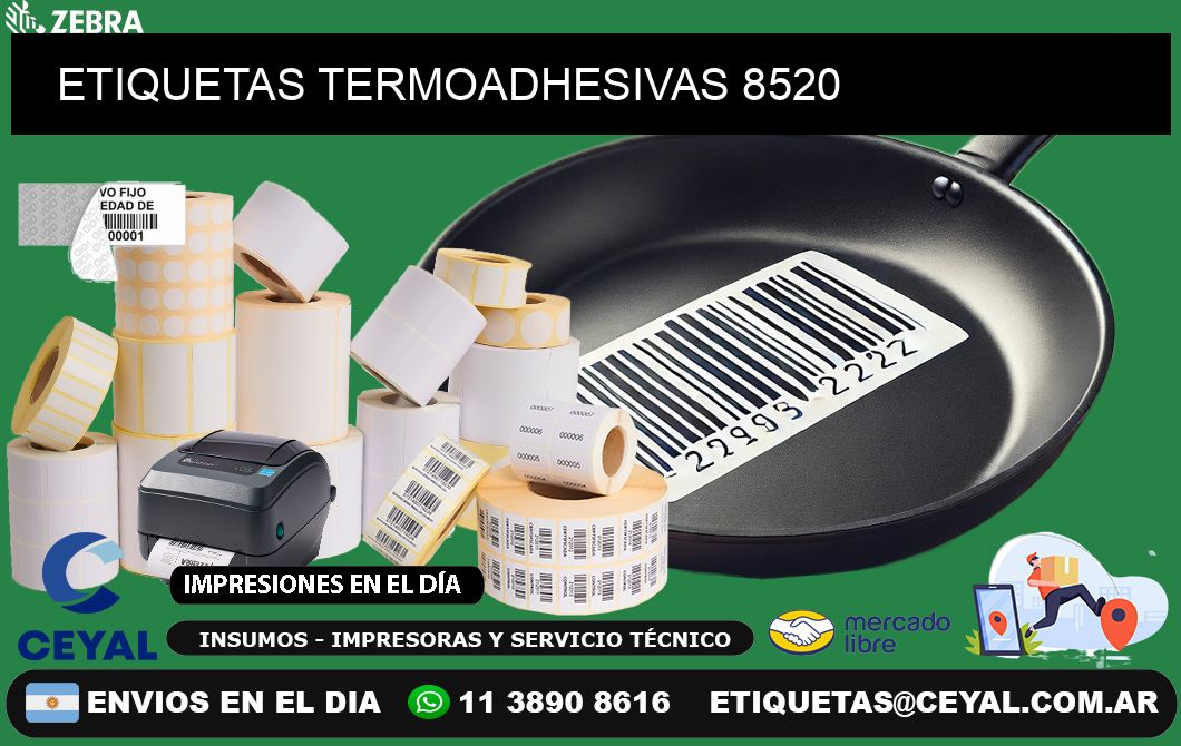 ETIQUETAS TERMOADHESIVAS 8520