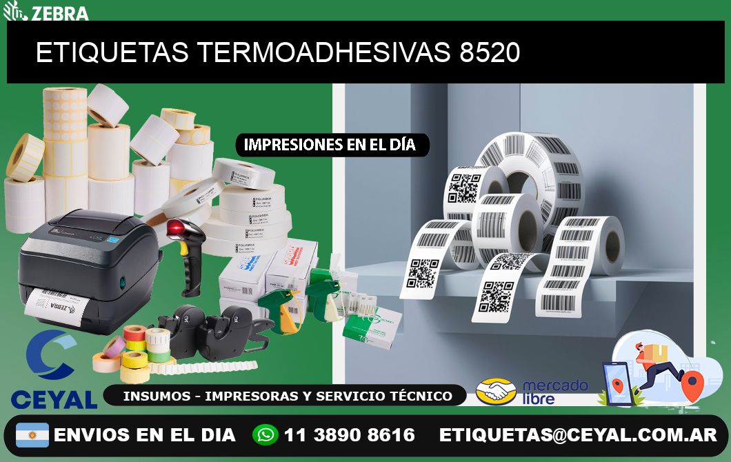 ETIQUETAS TERMOADHESIVAS 8520
