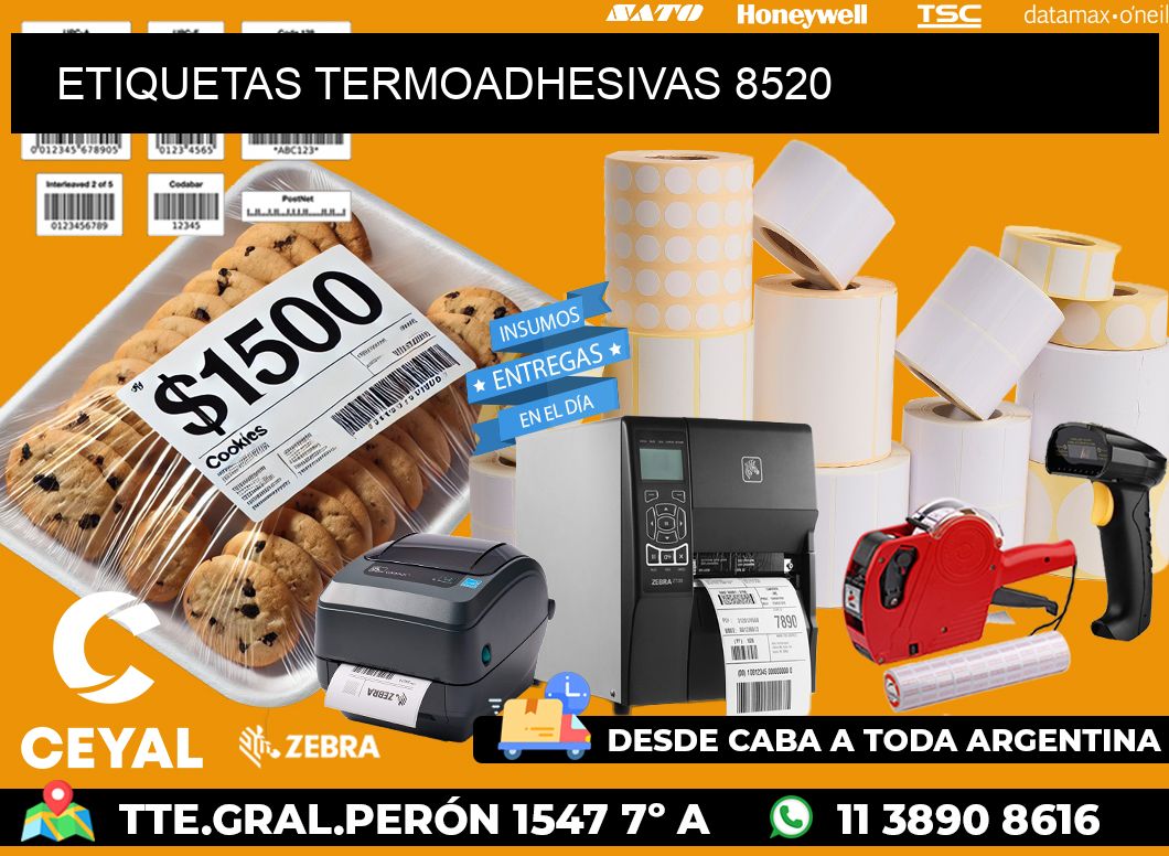 ETIQUETAS TERMOADHESIVAS 8520