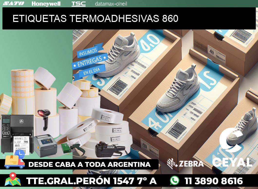 ETIQUETAS TERMOADHESIVAS 860