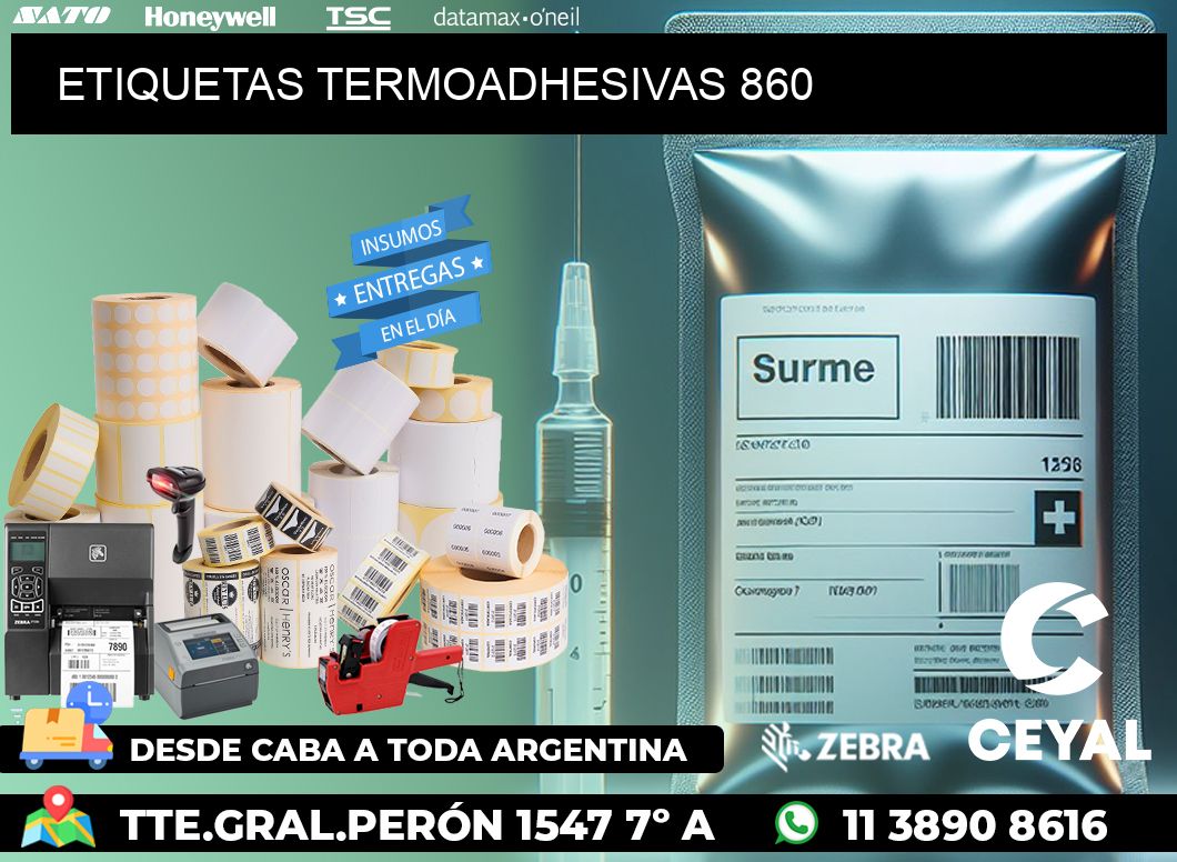 ETIQUETAS TERMOADHESIVAS 860