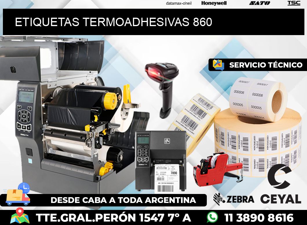 ETIQUETAS TERMOADHESIVAS 860