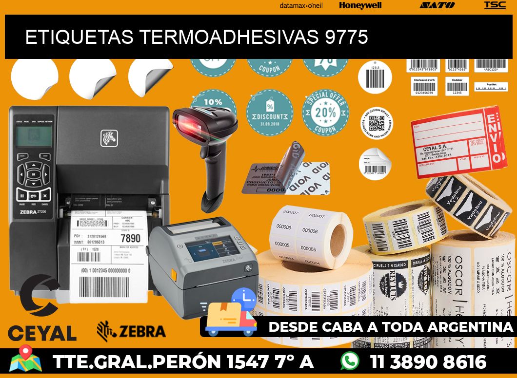 ETIQUETAS TERMOADHESIVAS 9775