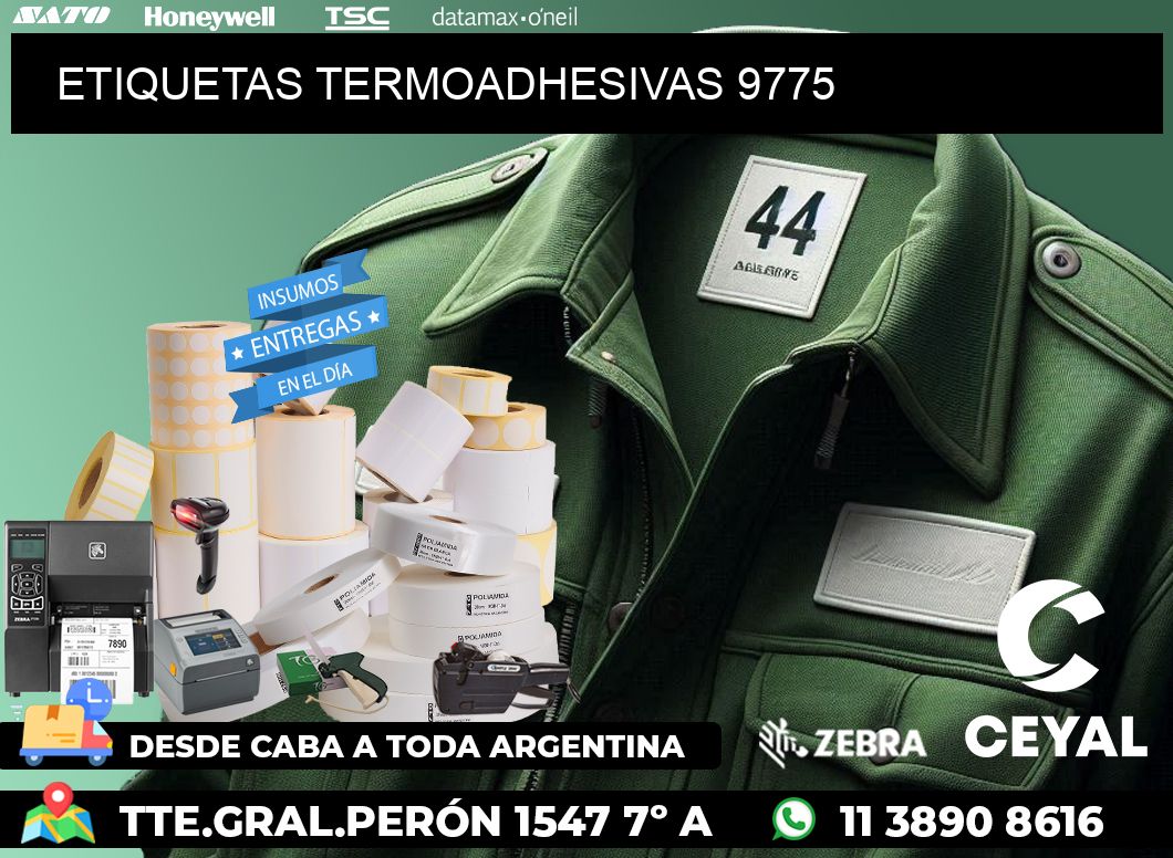 ETIQUETAS TERMOADHESIVAS 9775