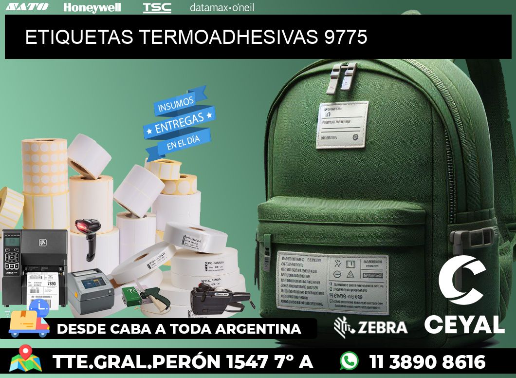 ETIQUETAS TERMOADHESIVAS 9775