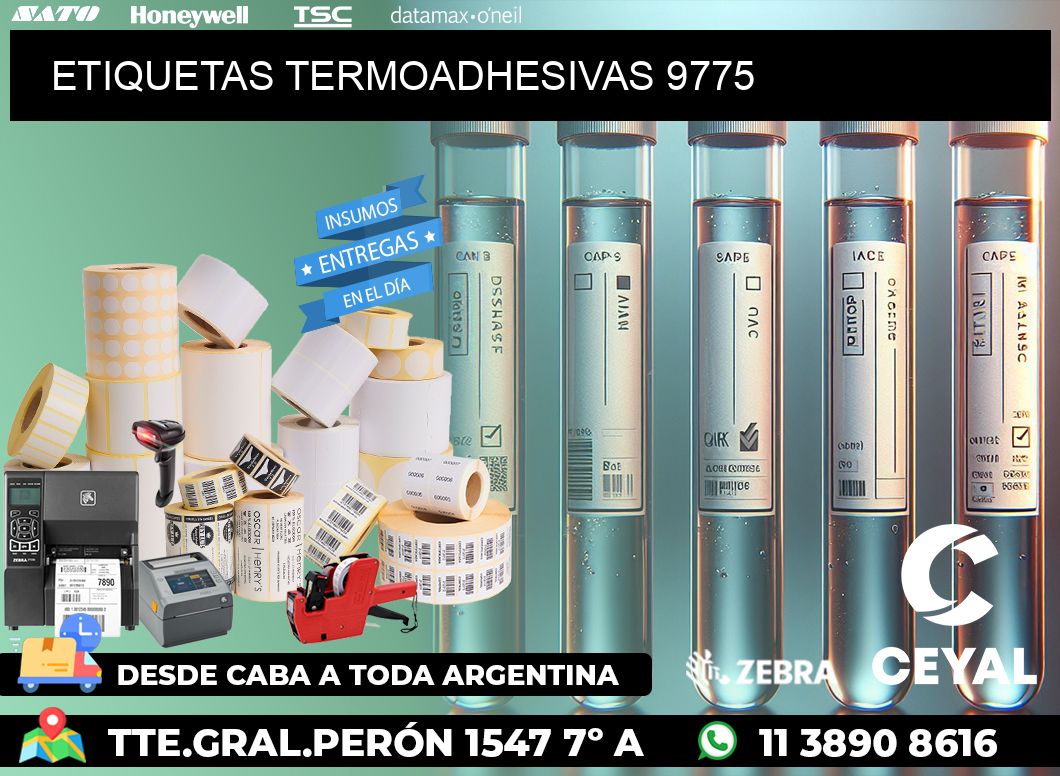 ETIQUETAS TERMOADHESIVAS 9775