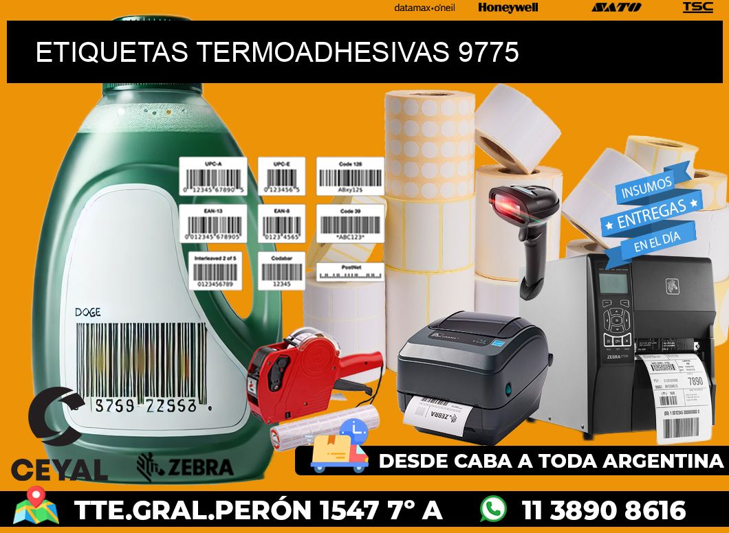 ETIQUETAS TERMOADHESIVAS 9775