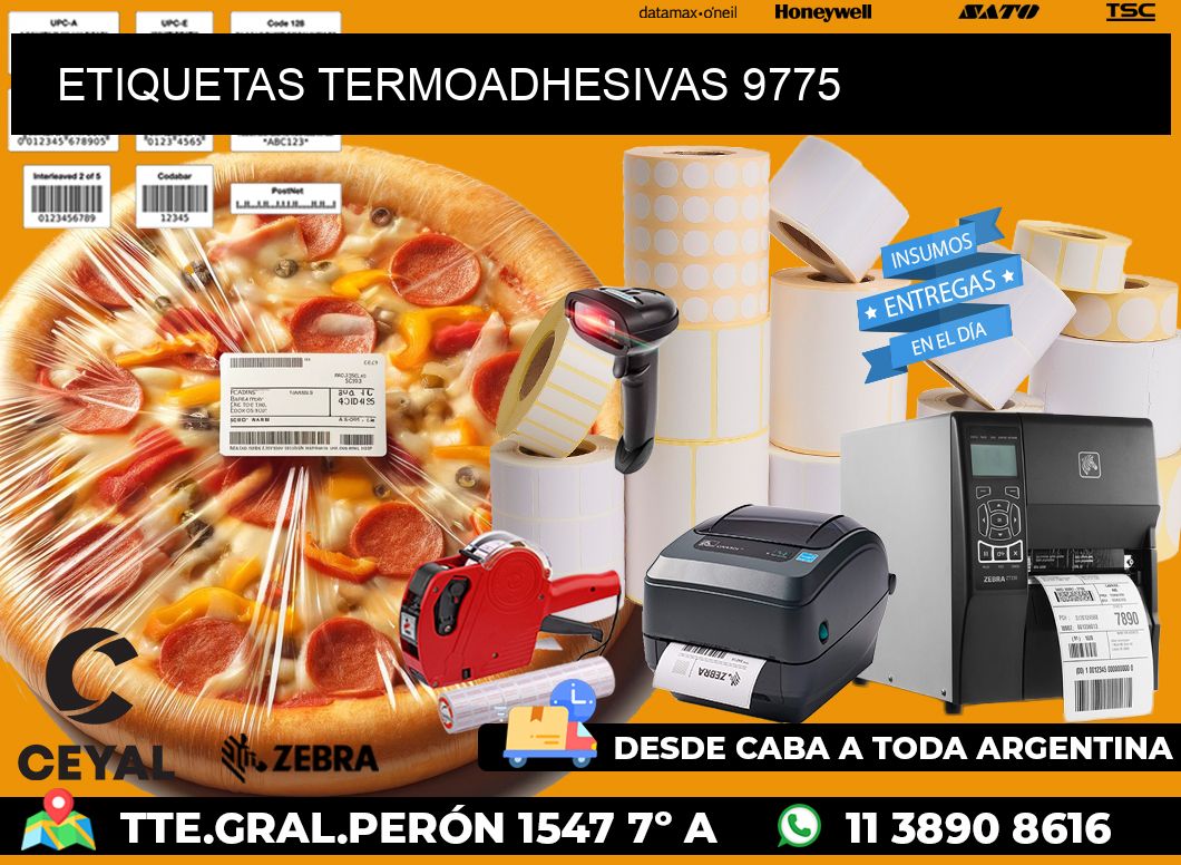 ETIQUETAS TERMOADHESIVAS 9775