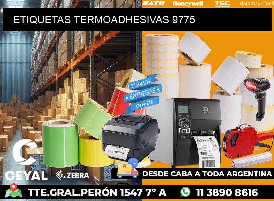 ETIQUETAS TERMOADHESIVAS 9775