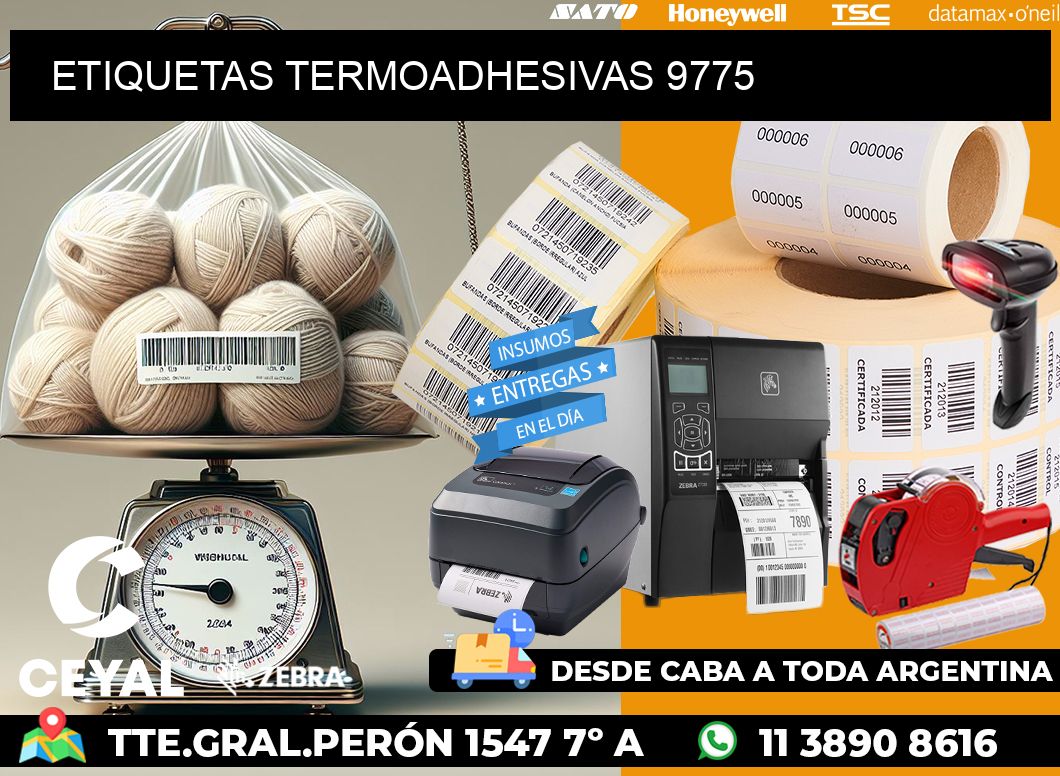 ETIQUETAS TERMOADHESIVAS 9775
