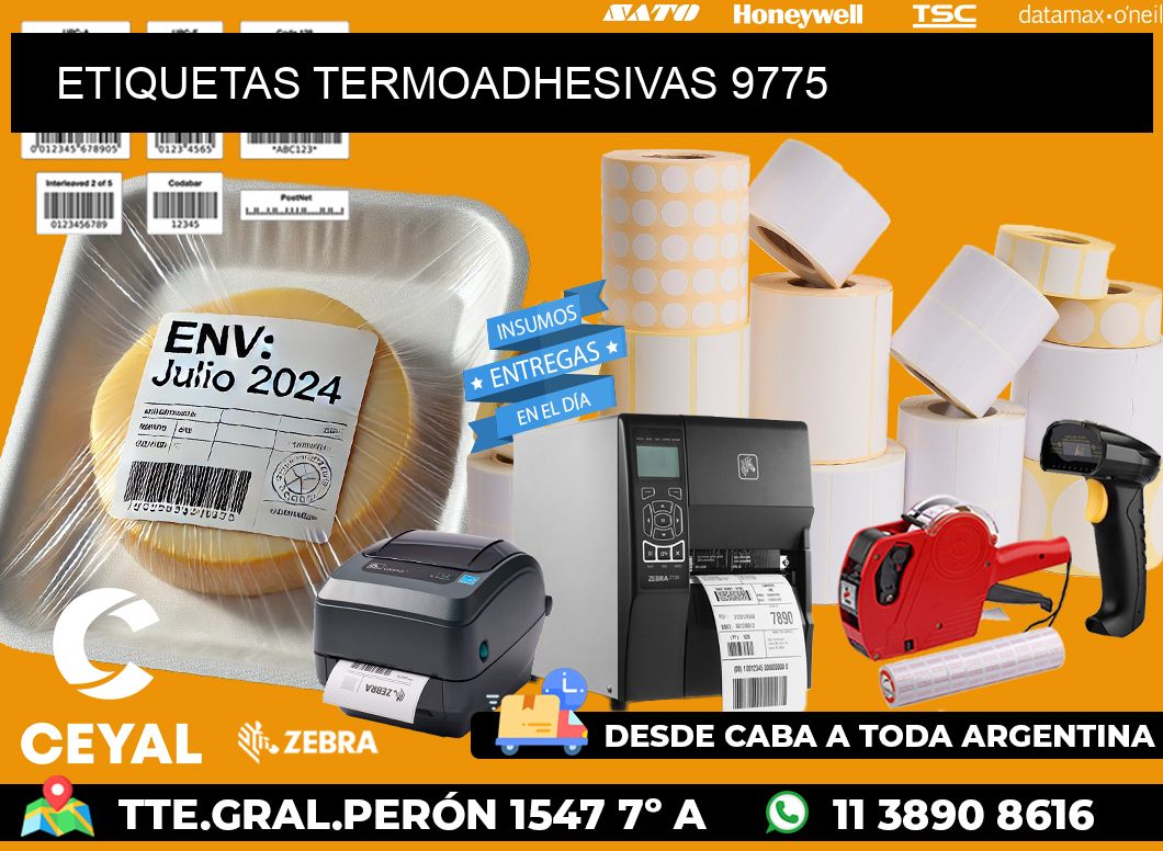 ETIQUETAS TERMOADHESIVAS 9775