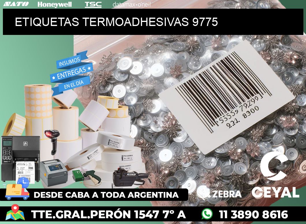 ETIQUETAS TERMOADHESIVAS 9775