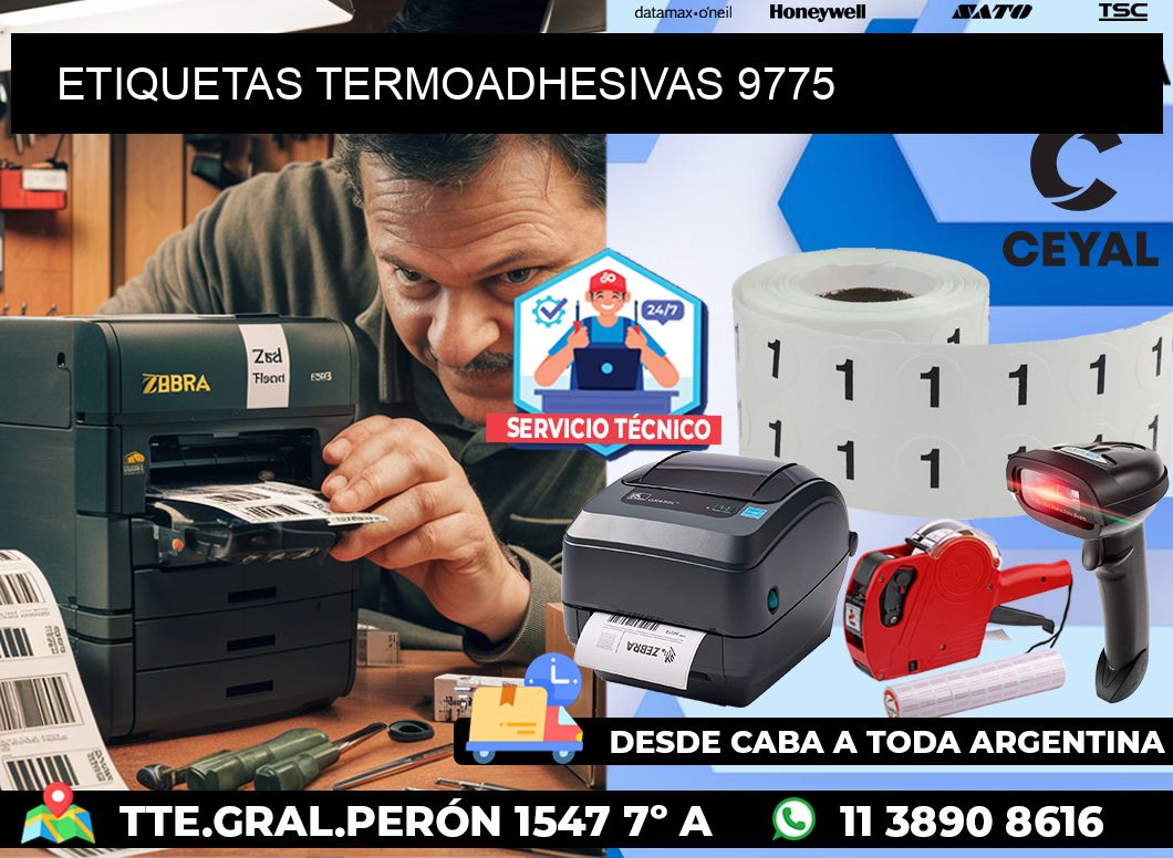 ETIQUETAS TERMOADHESIVAS 9775