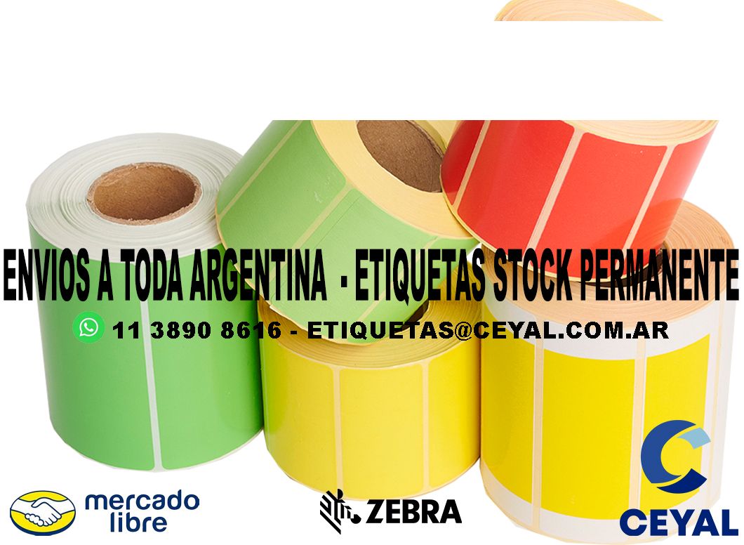 ETIQUETAS TROQUELADAS PERSONALIZADAS 41 x 91