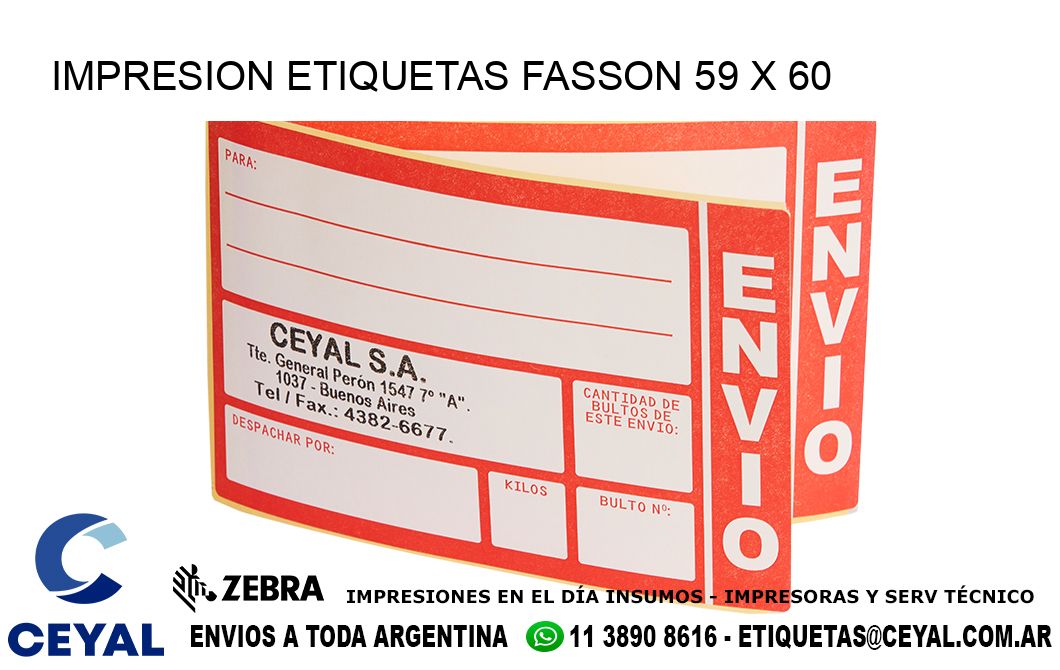 IMPRESION ETIQUETAS FASSON 59 x 60