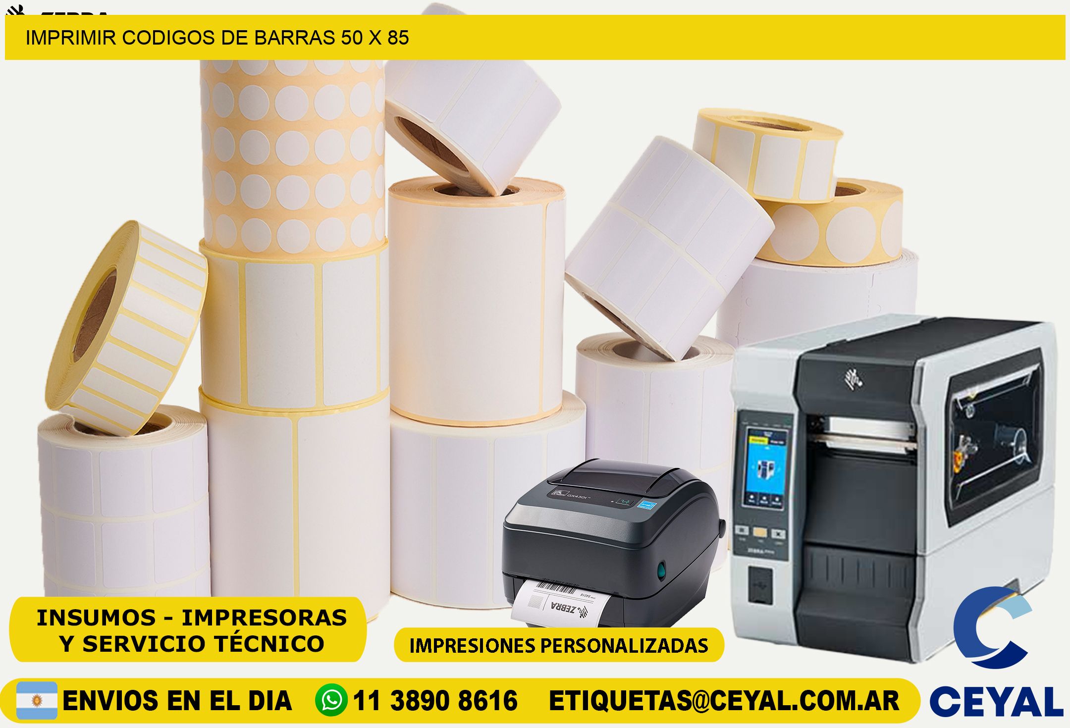 IMPRIMIR CODIGOS DE BARRAS 50 x 85