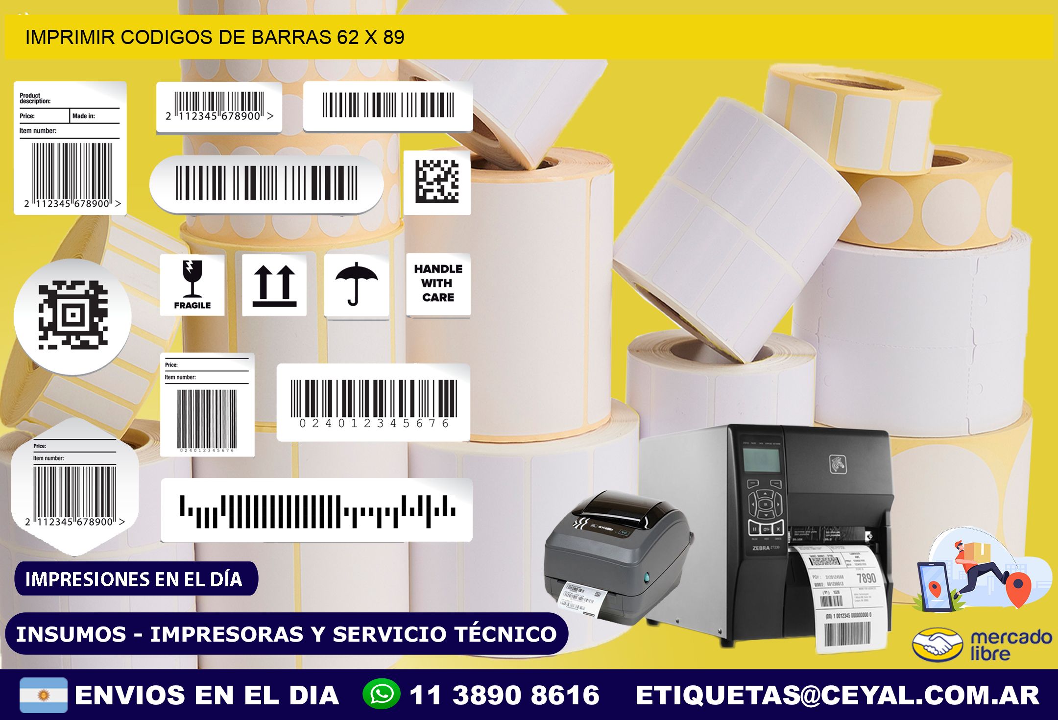 IMPRIMIR CODIGOS DE BARRAS 62 x 89