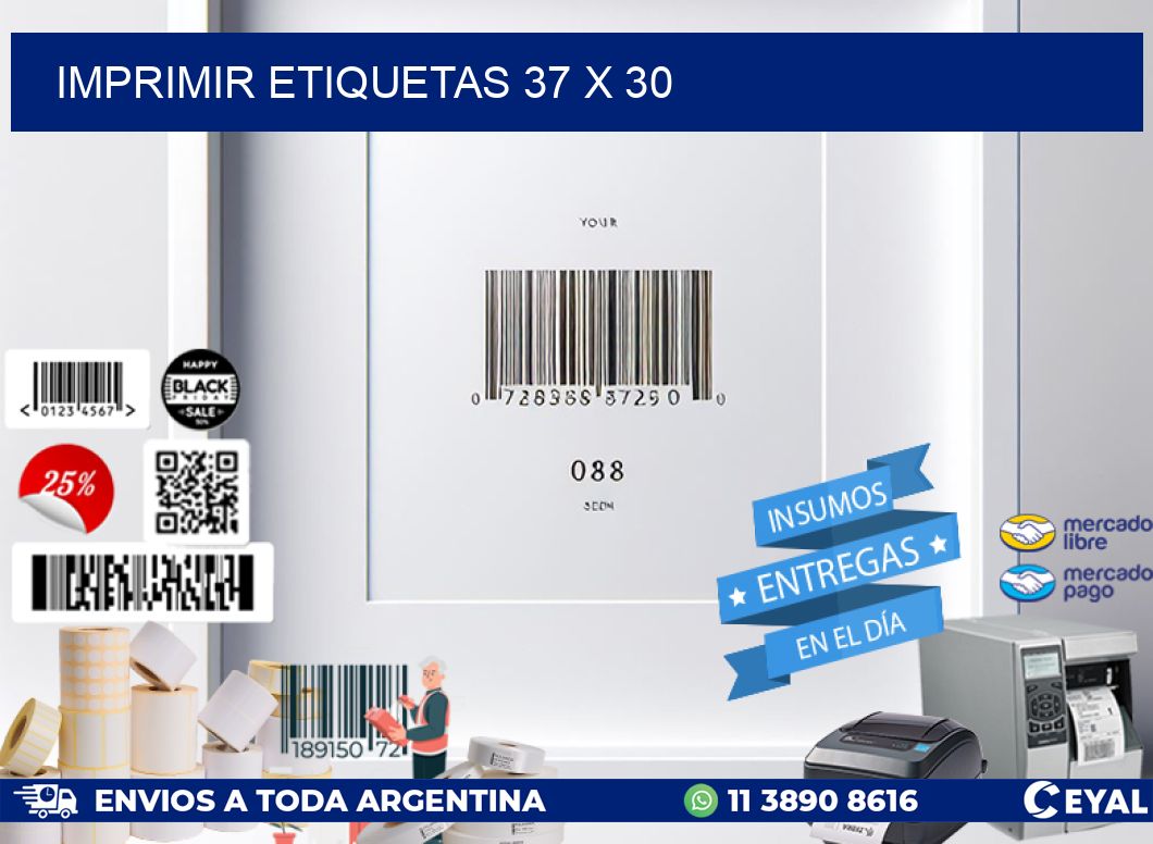 IMPRIMIR ETIQUETAS 37 x 30