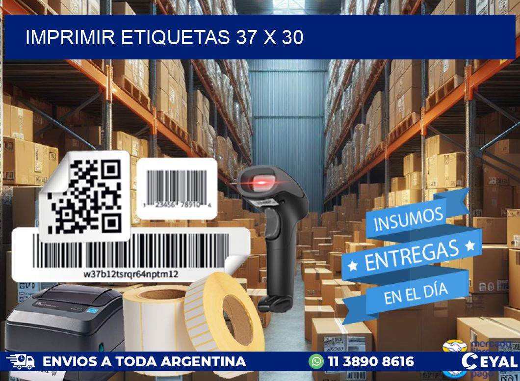 IMPRIMIR ETIQUETAS 37 x 30