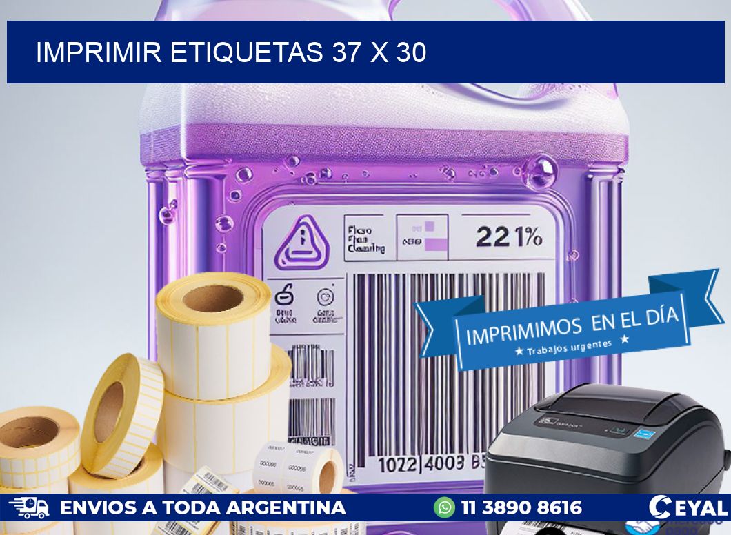 IMPRIMIR ETIQUETAS 37 x 30
