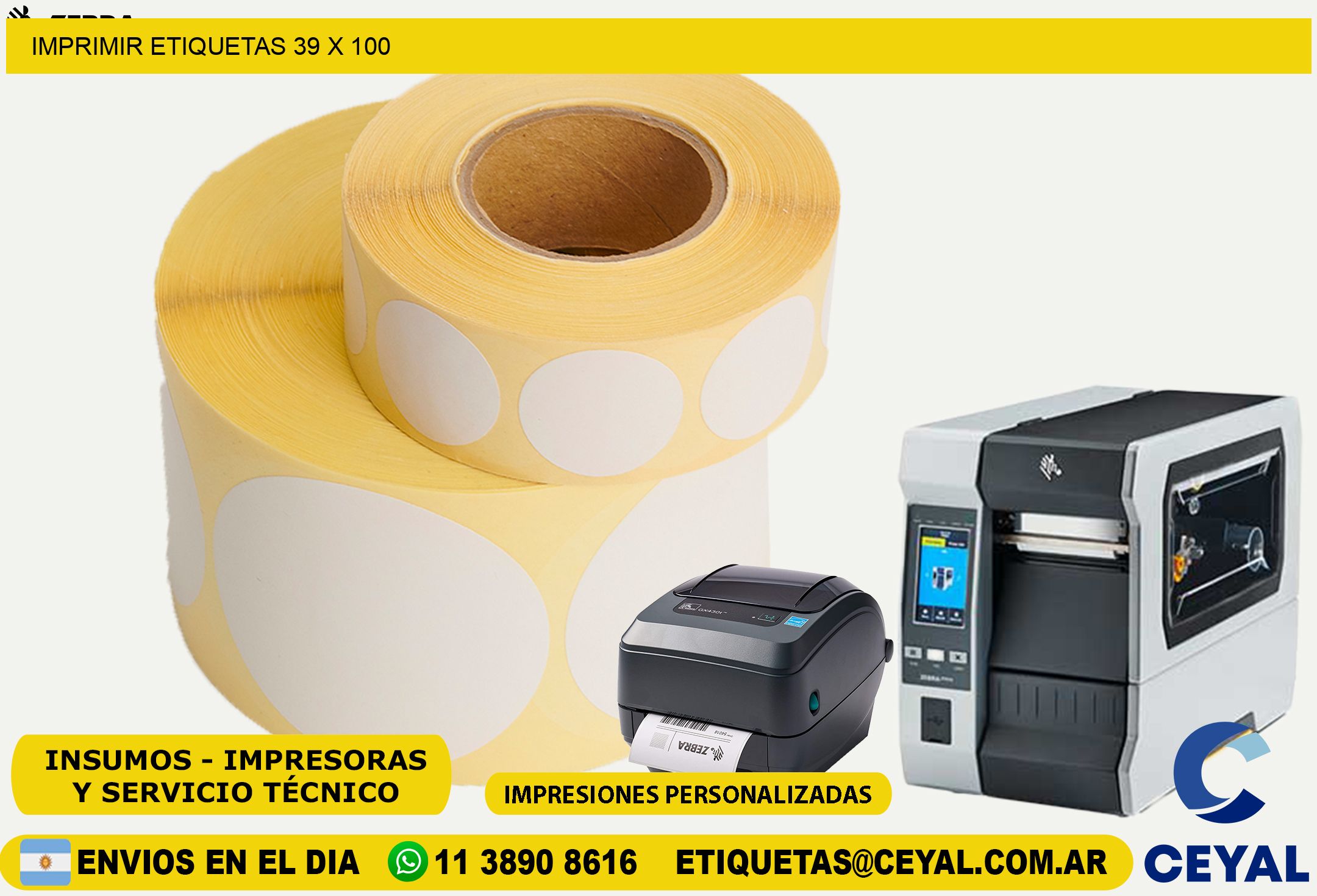 IMPRIMIR ETIQUETAS 39 x 100