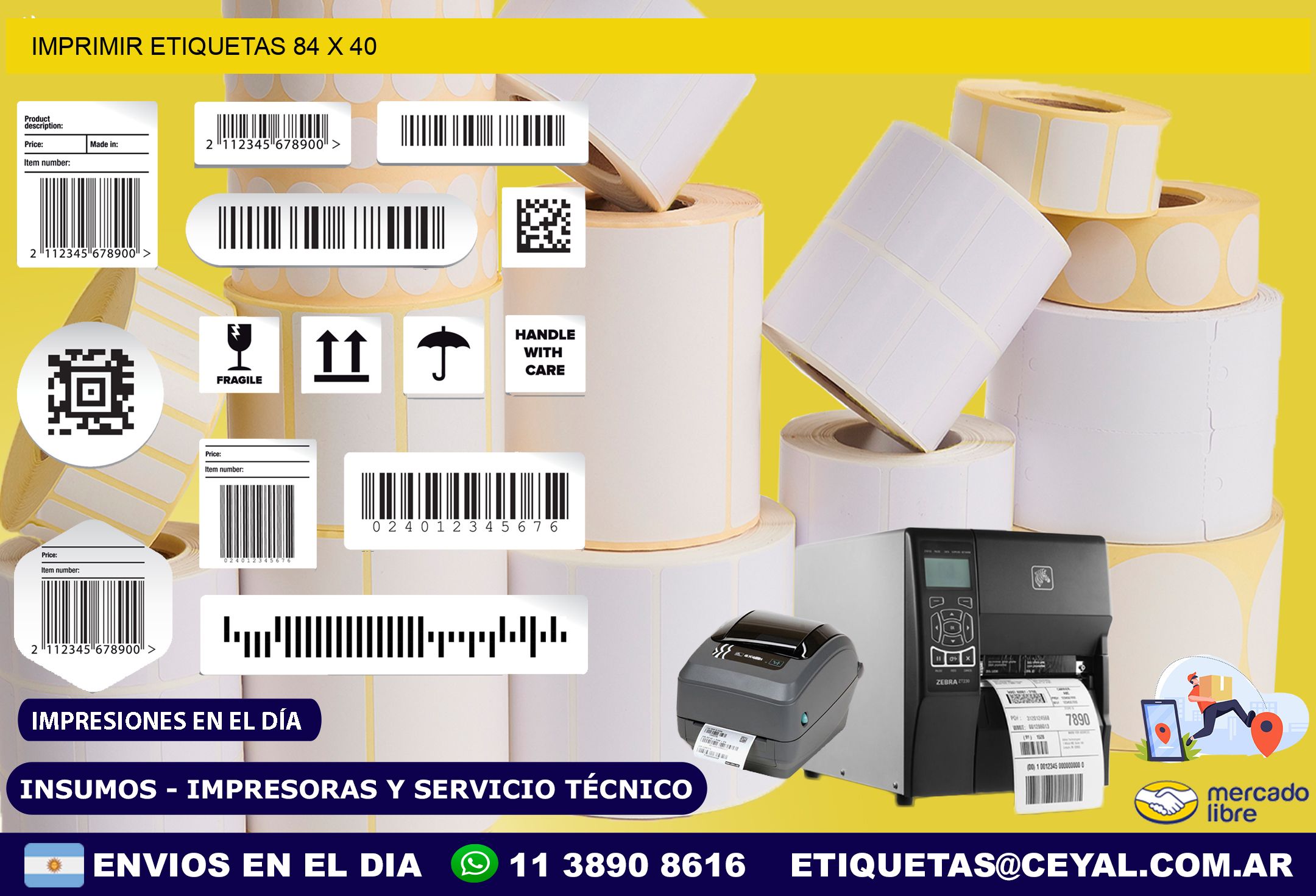 IMPRIMIR ETIQUETAS 84 x 40