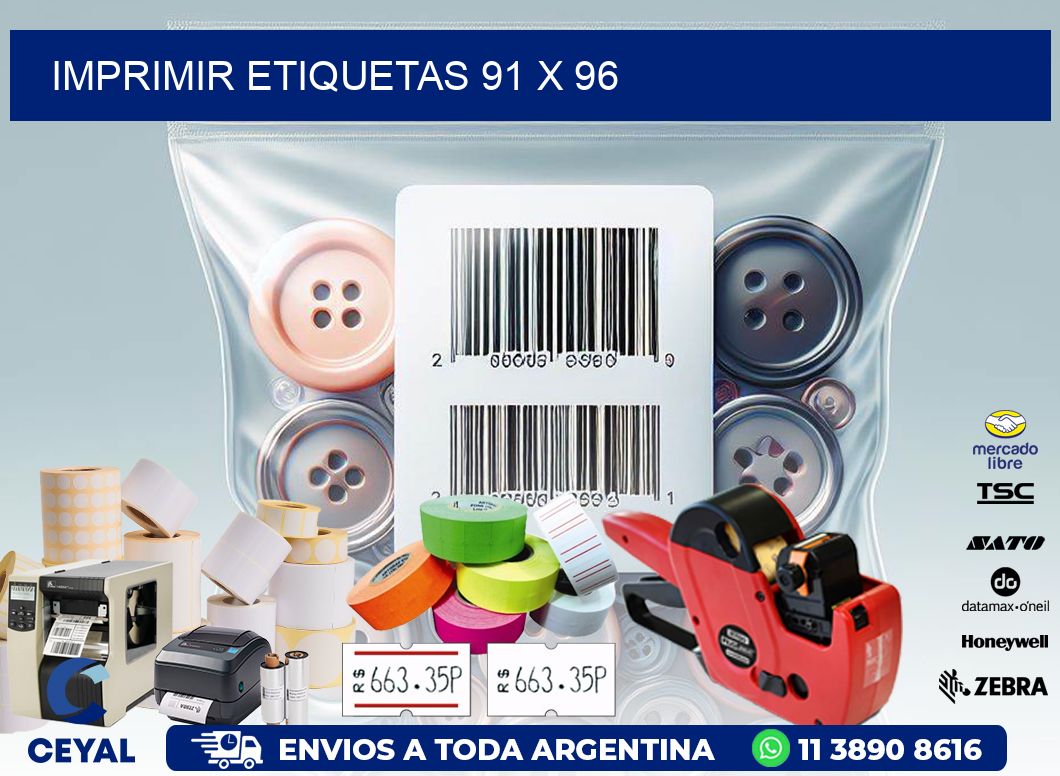 IMPRIMIR ETIQUETAS 91 x 96