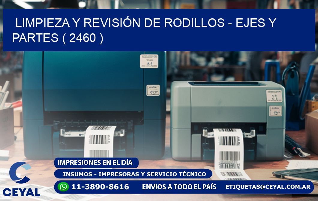 LIMPIEZA Y REVISIÓN DE RODILLOS - EJES Y PARTES ( 2460 )