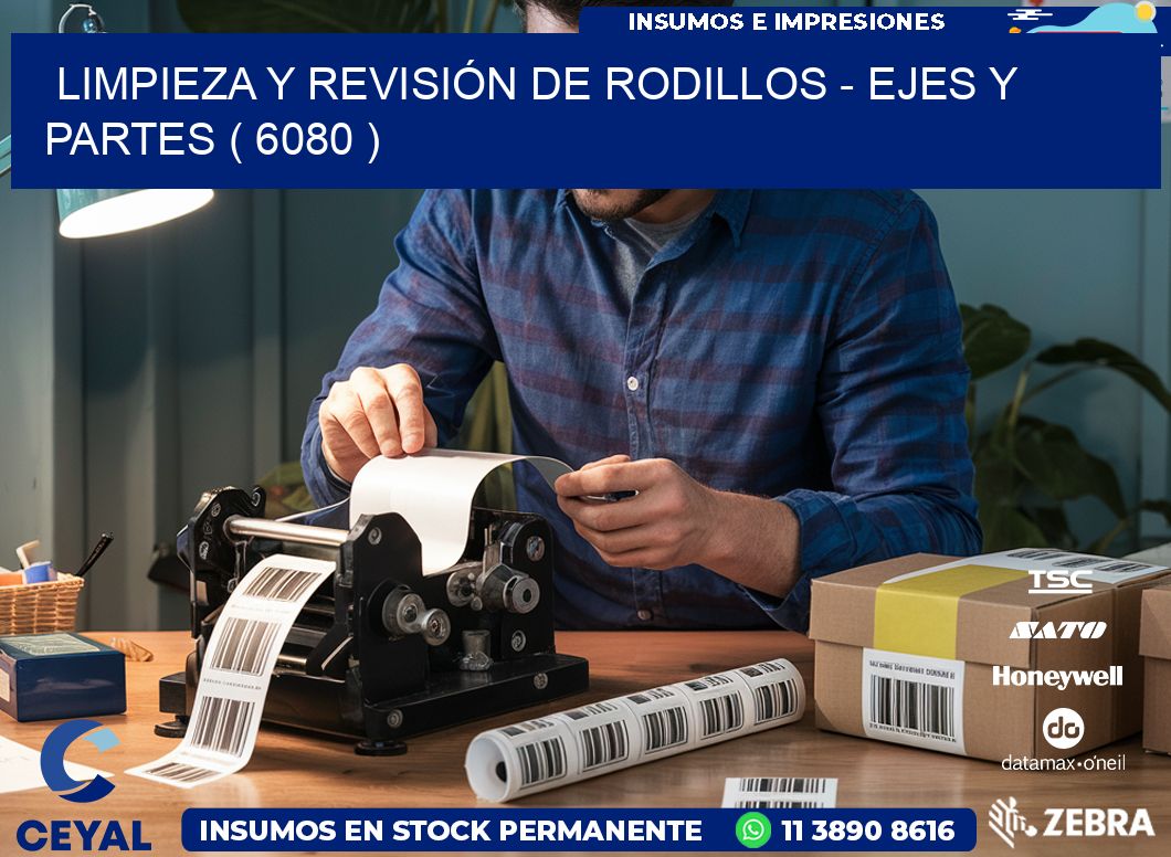 LIMPIEZA Y REVISIÓN DE RODILLOS – EJES Y PARTES ( 6080 )
