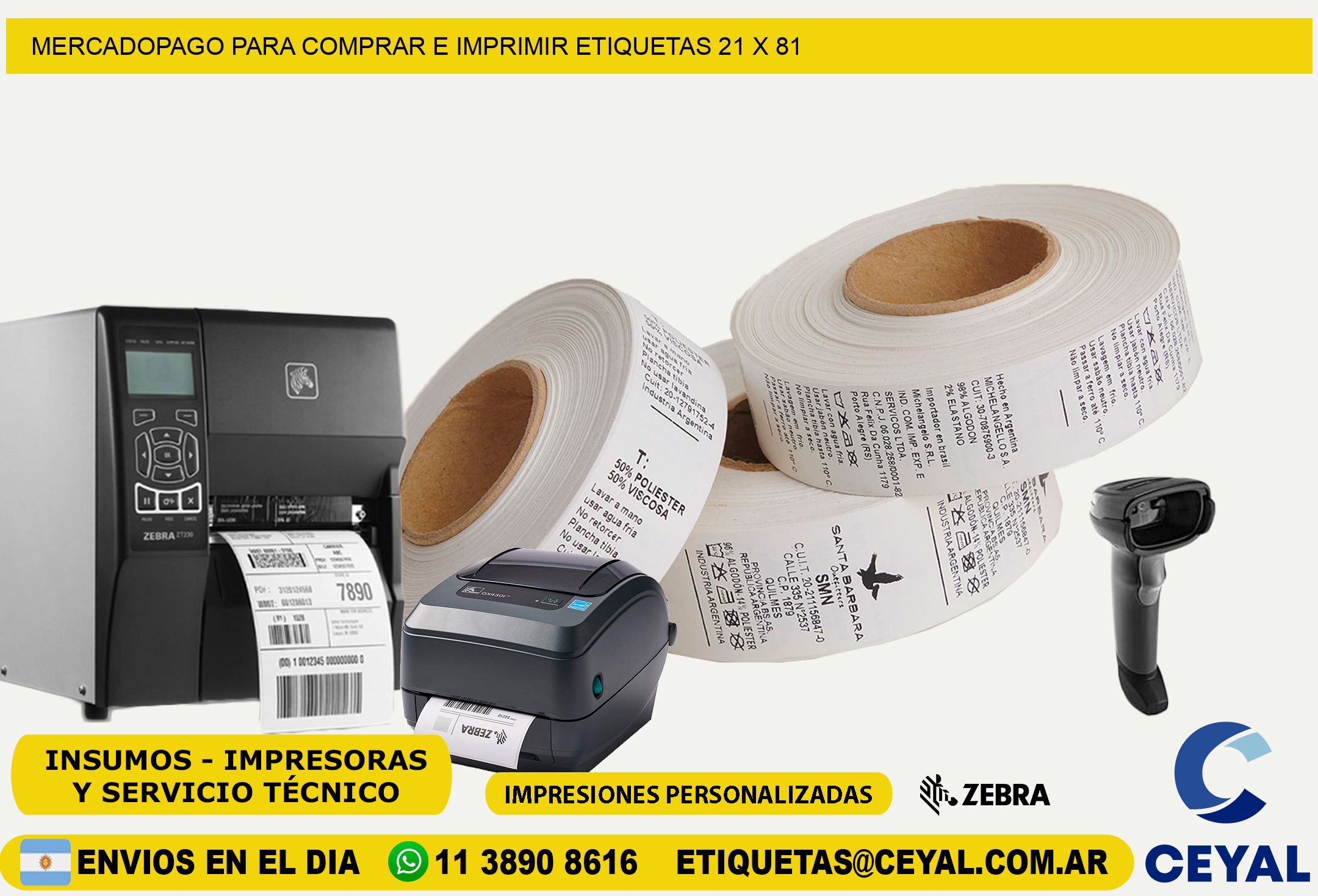 MERCADOPAGO PARA COMPRAR E IMPRIMIR ETIQUETAS 21 x 81