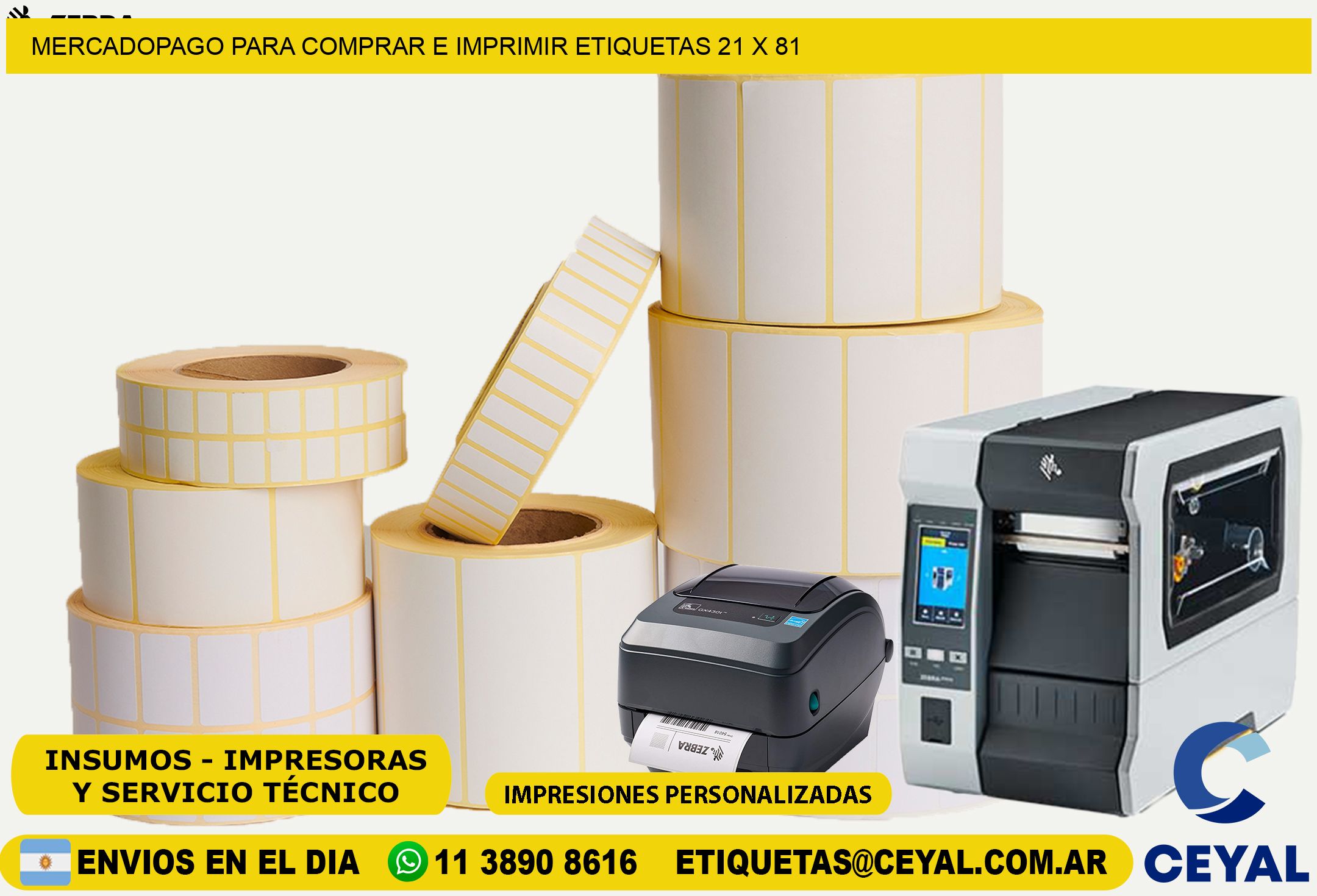 MERCADOPAGO PARA COMPRAR E IMPRIMIR ETIQUETAS 21 x 81