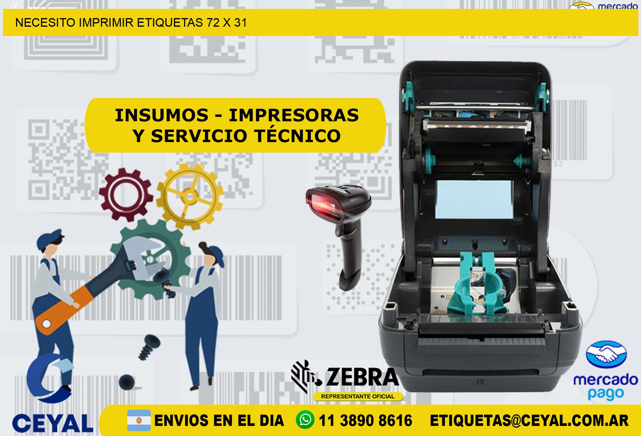 NECESITO IMPRIMIR ETIQUETAS 72 x 31