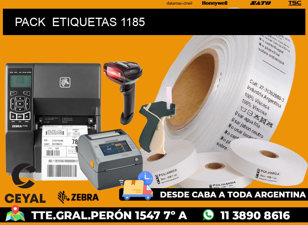 PACK  ETIQUETAS 1185