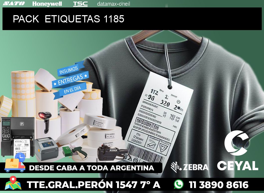 PACK  ETIQUETAS 1185