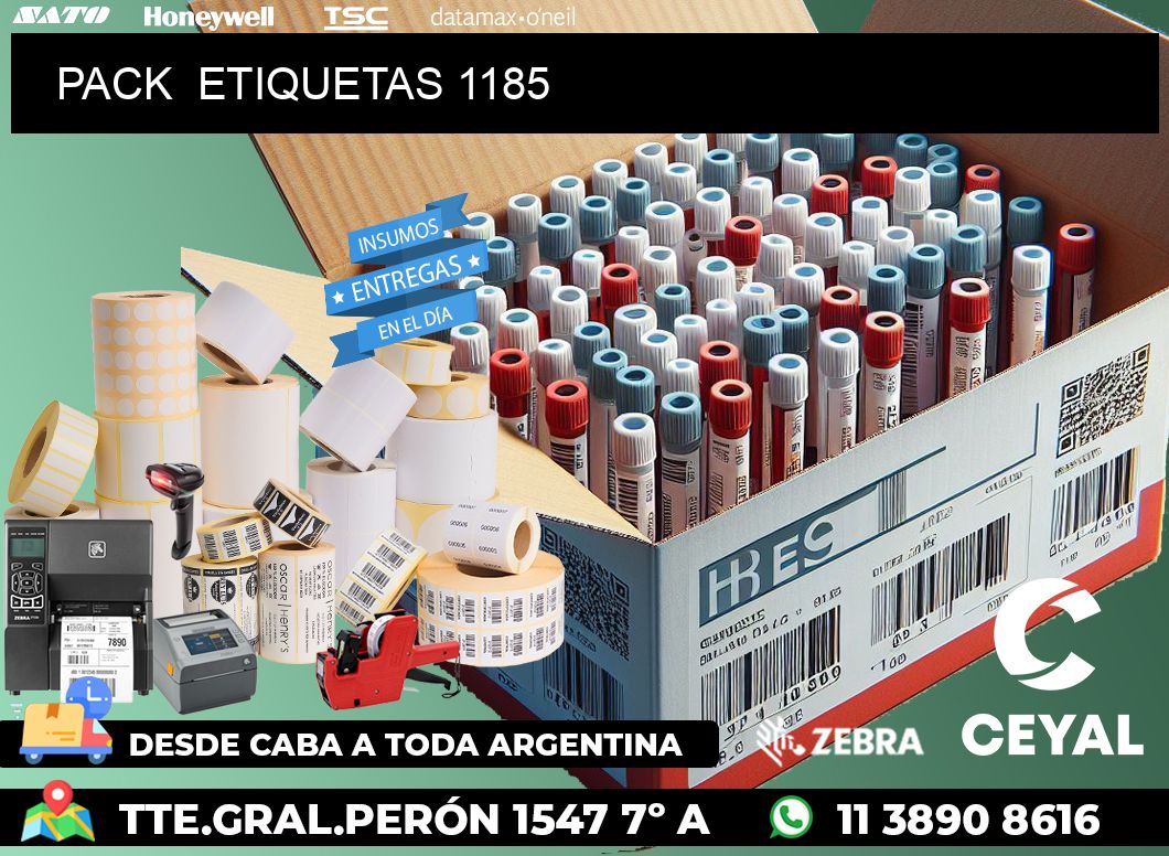 PACK  ETIQUETAS 1185