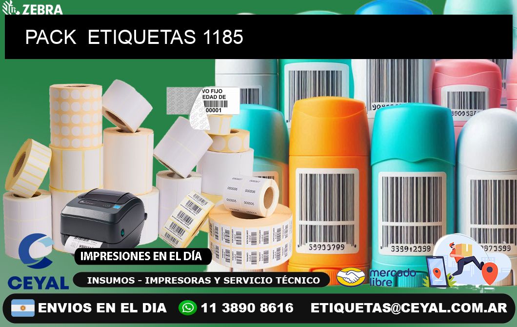 PACK  ETIQUETAS 1185
