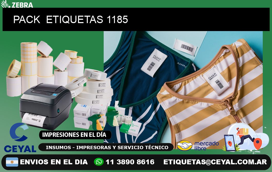 PACK  ETIQUETAS 1185