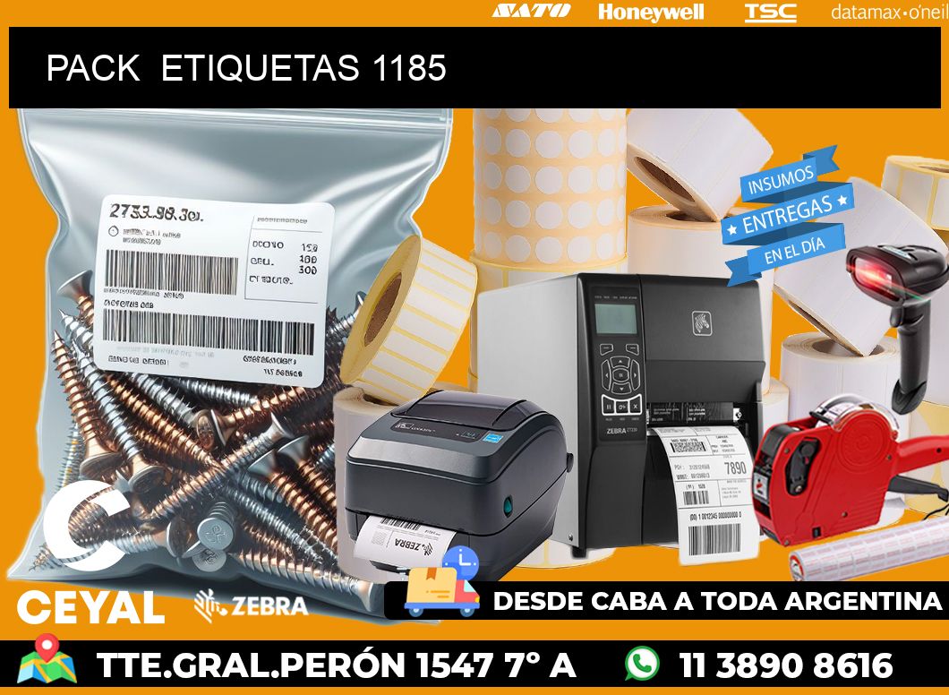 PACK  ETIQUETAS 1185
