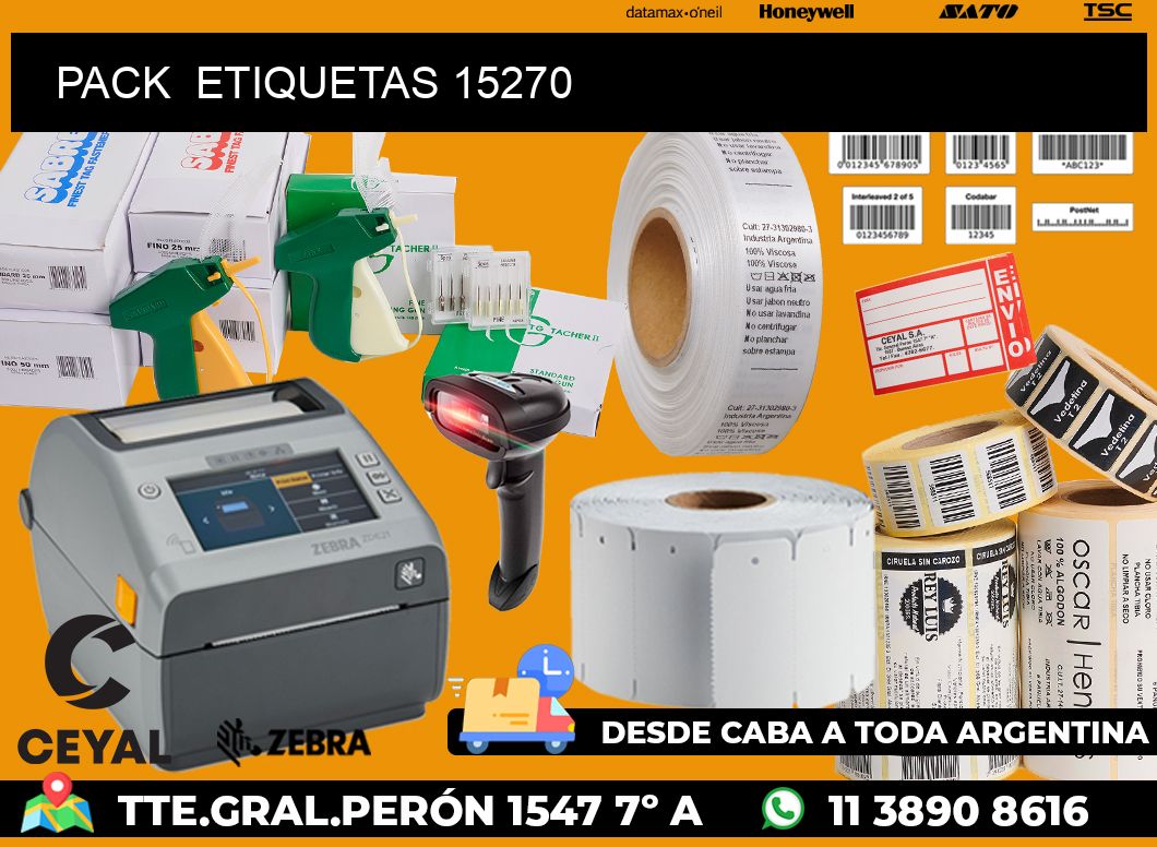 PACK  ETIQUETAS 15270