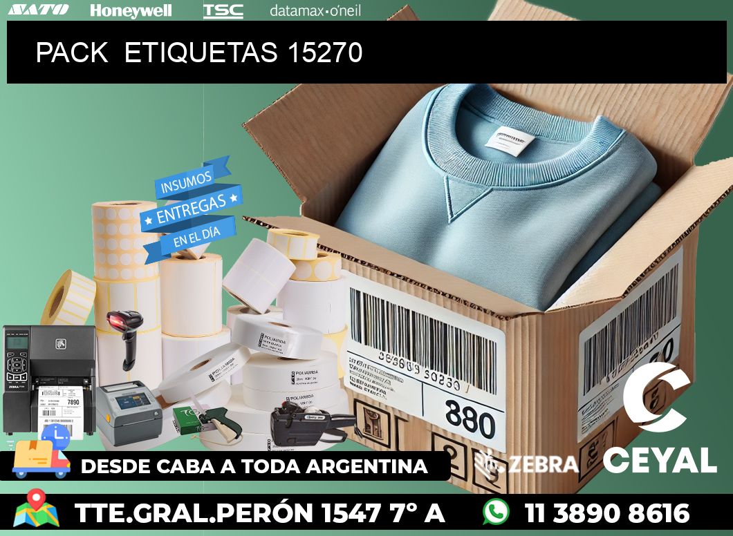 PACK  ETIQUETAS 15270