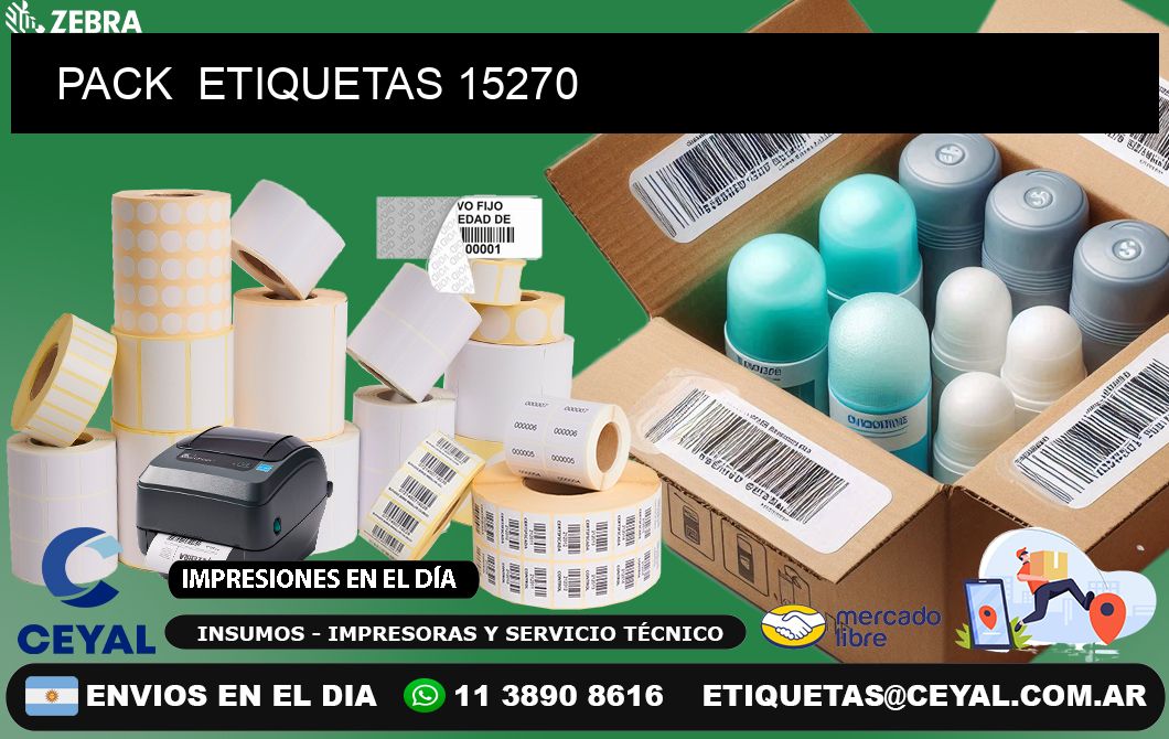 PACK  ETIQUETAS 15270