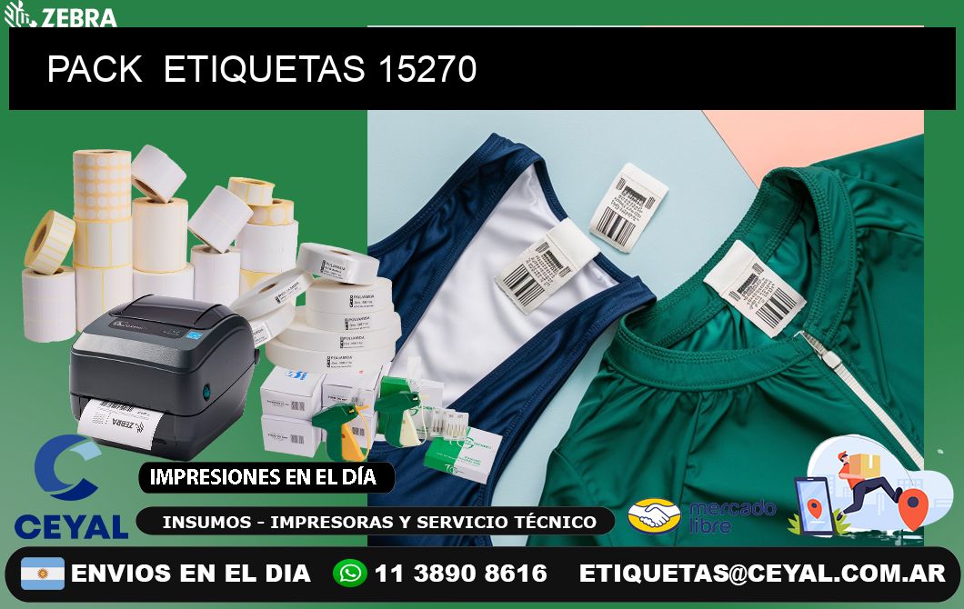 PACK  ETIQUETAS 15270