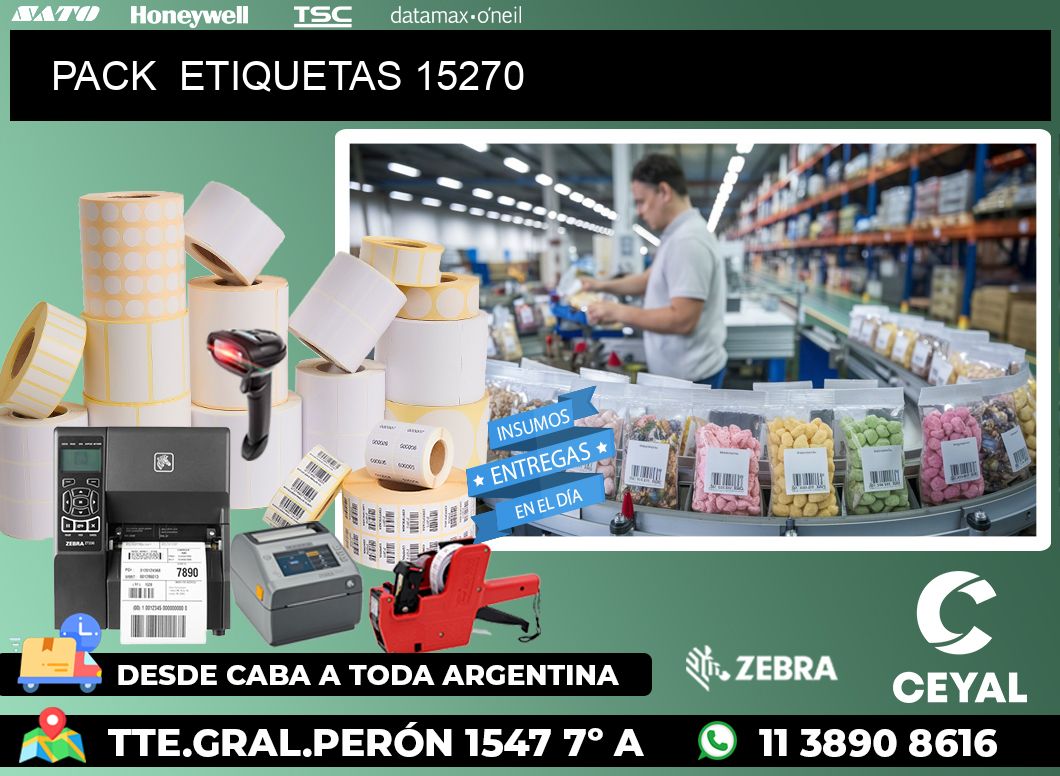 PACK  ETIQUETAS 15270