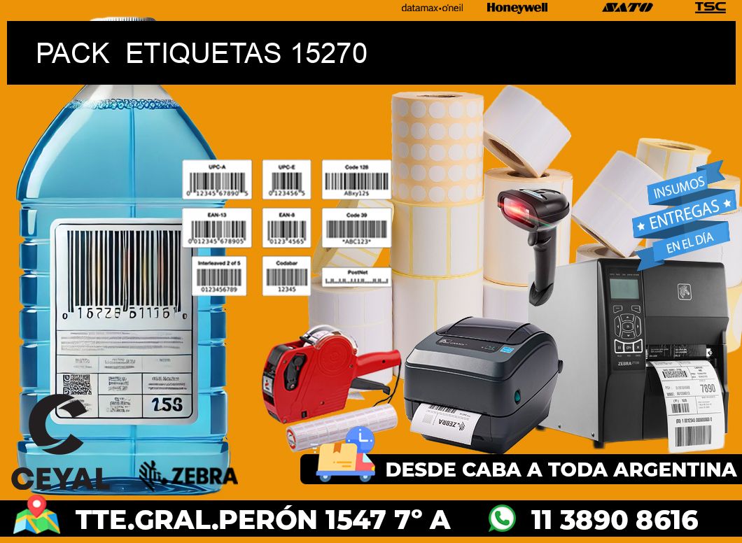 PACK  ETIQUETAS 15270